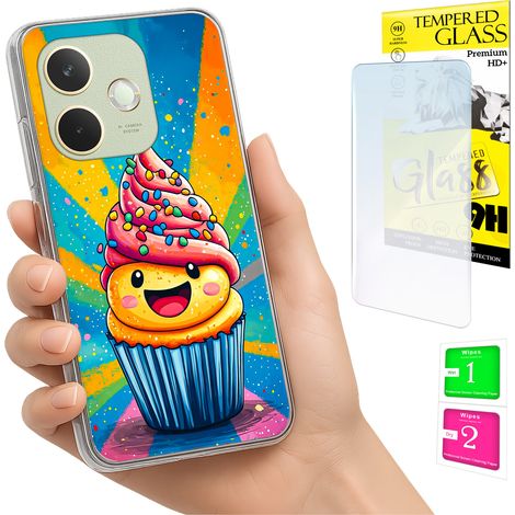 Funda para Oppo A5 Pro Photo Case Back Graphics Cake + cristal 9H (1/5)