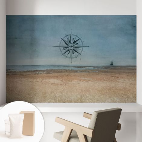 Papier peint avec colle pour décoration moderne de salon chambre à coucher cuisine et bureau Facile Marine d'aventure 104x70 cm (1/5)