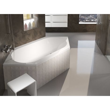 Baignoire d'angle encastrable DENVER 190 x 90 cm