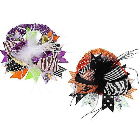 Lot de 2 serre-têtes à nœud pour décoration d'Halloween