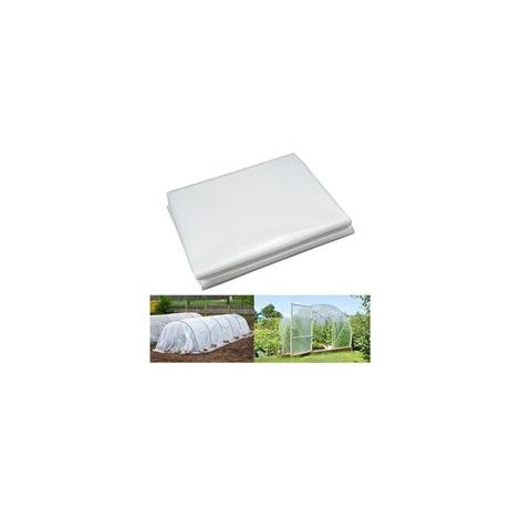 Bâche de serre 3m x 10m, bâche en plastique transparent, bâche pour serre tunnel, film PE transparent épais, convient aux bâches de serre en plastique pour la culture de légumes et de tomates. (1/4)