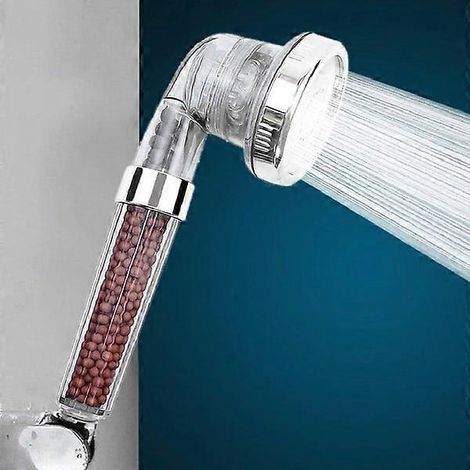 Pommeau de douche haute pression turbo avec 40 % d'économie d'eau et filtration ionique laser (1/5)