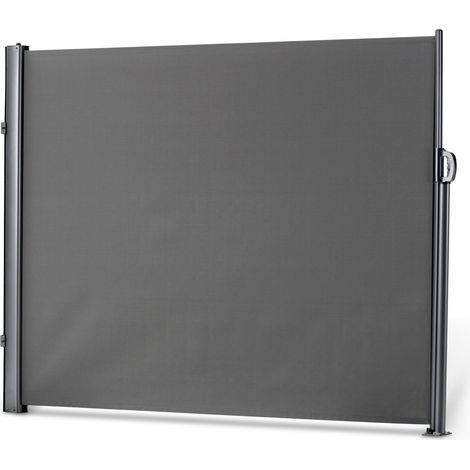 Leco ausziehbare Seitenmarkise, Aluminium-Stahlrohr-Mix, anthrazit, 160 x 300 cm (H x L) (1/5)