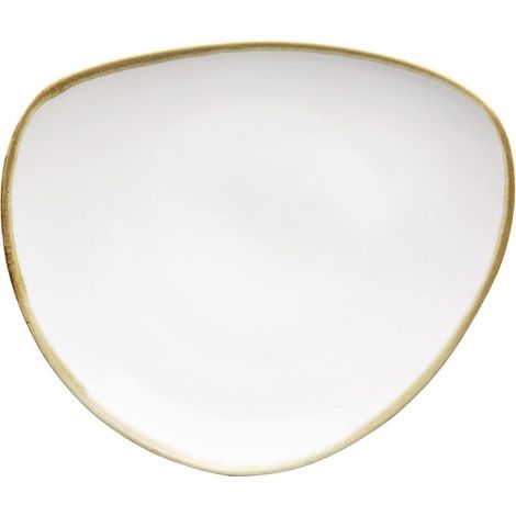 Assiettes Triangulaires Couleur Craie 230mm - Lot de 6 - Olympia Kiln