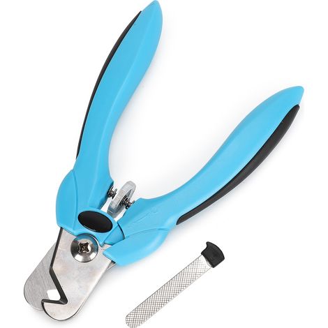 Verstellbare Universal-Krallenschere für Hunde und Katzen mit komfortablem Griff (blau) (1/5)