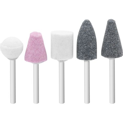 Ortviai Têtes de meulage électriques en silex, tige 3 mm, lot de 5, pour polissage et meulage précis (1/5)