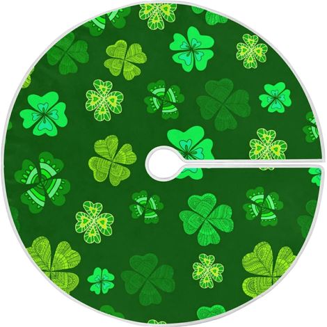 Tree Skirt - 36 Inch - Velvet - Holiday Tree Base Mat - Indoor Outdoor Decoration - 1 Piece (1/5)