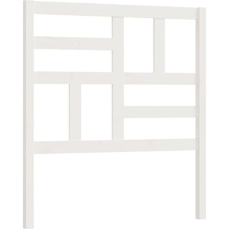 Cabecero accesorio para dormir mueble dormitorio 96 x 4 x 104 cm madera blanca TDL0203640