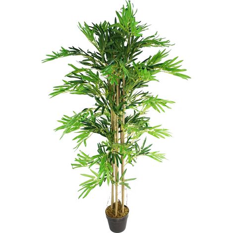 150cm (5ft) Artificial Bamboo Plants Trees - Natural Green (1/3)