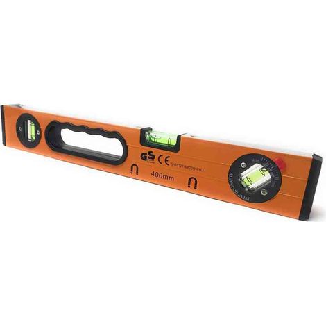 Livella a bolla magnetica strumento per misurazione orizzontale verticale 45 ° precisione 0,5mm/m 40 cm 91840 (1/2)
