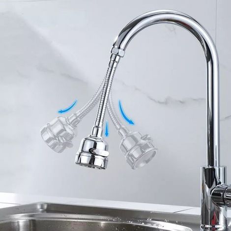 Rompigetto flessibile a doccetta per rubinetto areatore doccino 3 getti AB-J309
