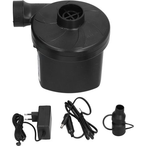 Pompe à air électrique DC 12V gonfleur portable multifonction avec 3 buses pour camping extérieur 100-240V (prise UE) (1/5)