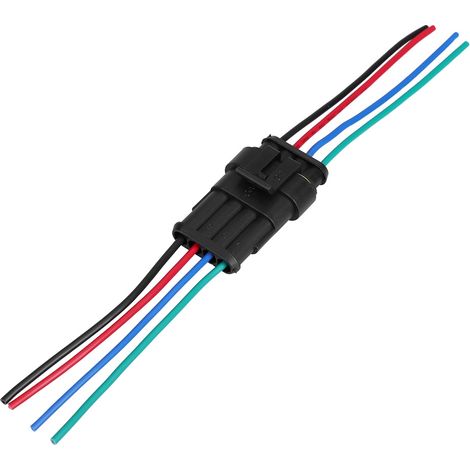 Connecteur électrique étanche 4 broches auto, fiche de câblage pour voiture (1/3)