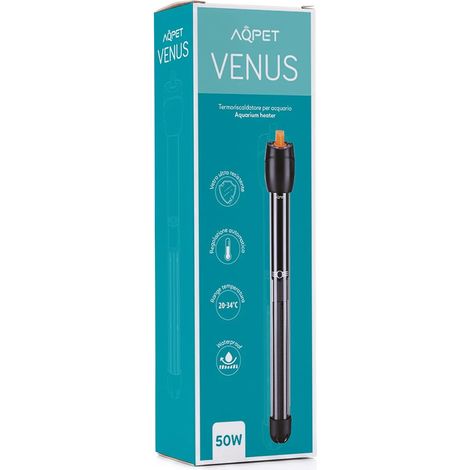 Chauffage Aquarium – Verre Incassable, Thermostat Réglable, 50W, 22 cm (1/4)