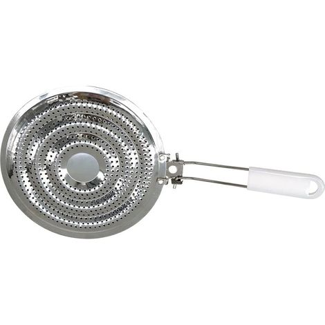 682074 Diffuseur de Chaleur de Plaque de Cuisson, Accessoire pour gazinière, Blanc, Acier Inoxydable, 20,5 cm (1/5)