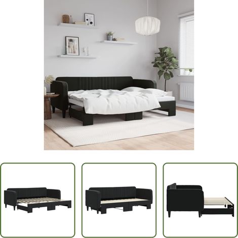 Canapé gigogne - Lit de jour avec gigogne sans matelas 80x200 cm (1/5)
