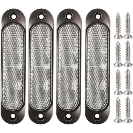 BUNTHAUS PA 4 Pièces Marqueurs Latéraux Avant Arrière 27 LED Blanc 12V 24V pour Remorque Camion Bus (1/4)