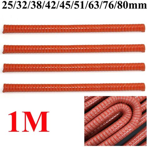 Tuyau de ventilation moteur, 1 m, 80 mm, pour automobiles, pour l'entretien et le remplacement dans les systèmes mécaniques.-AquaForge
