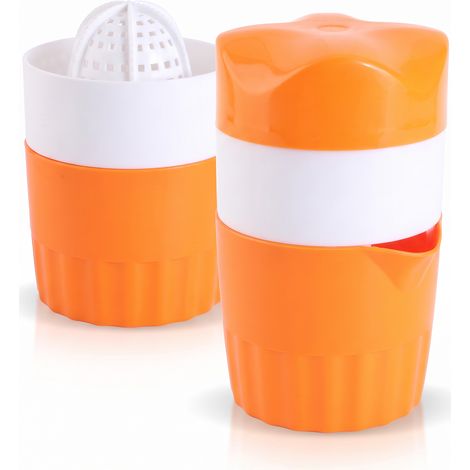 Presse-agrumes manuel pour citrons et oranges, Extracteur de Jus avec Récipient, Compact et pratique, Extraction facile pour fruits frais (1/5)