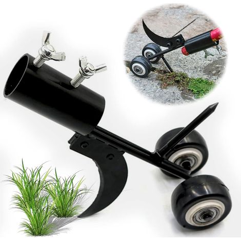 Desmalezadora manual de hierro, cuchilla para césped, herramienta de desmalezado, desmalezadora manual de jardín para desmalezar, mangos y extractor de dientes de león para grietas de jardín. (1/5)