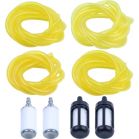 2 pieds de tuyau d'essence avec filtre adapté pour Stihl, Husqvarna, Craftsman, Echo pour tronçonneuses ventilateur, 2 pieds de conduite d'essence .080" x .140"(2mm x 3,5mm), 2 pieds de conduite d'ess (1/5)