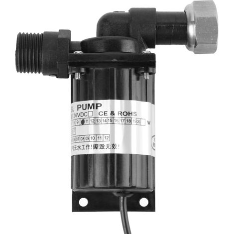 12V DC 10W schwarze, hochtemperaturbeständige, leise, bürstenlose Wasserpumpe (1/5)