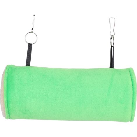 Tube de Tunnel pour Hamster pour animaux de compagnie, jouet hérisson, manchon de perçage, fourniture de lit suspendu confortable, vert (1/5)