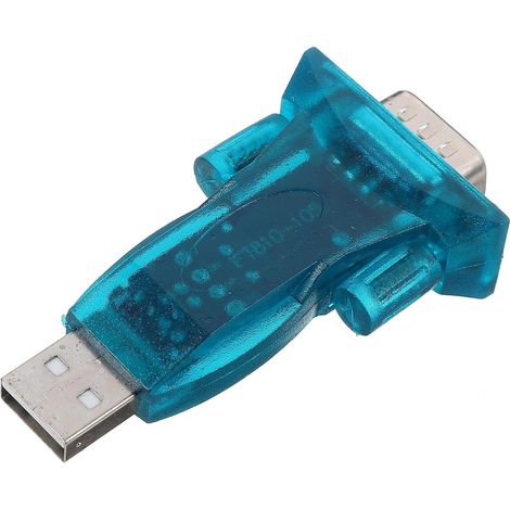 Adaptateur USB vers Série Rs232 Convertisseur Rapide et Pratique Solide en Plastique Bleu, Fiable pour Ordinateurs et Routeurs (1/5)