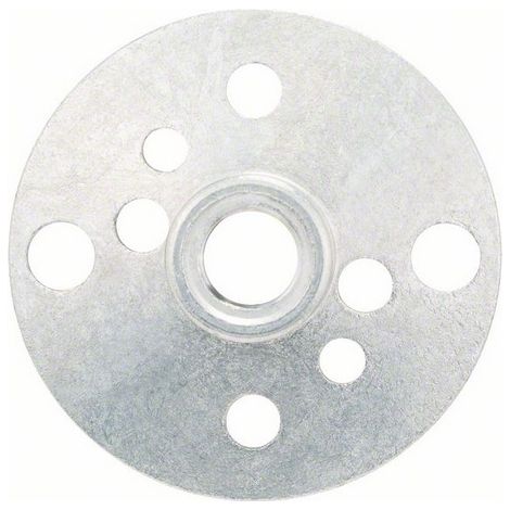 Piattino di supporto rotondo con dado, M10, 100 mm