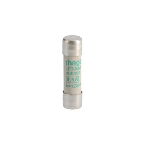 Cartouche fusible industrielle 10x38 aM 0.5A HAGER LF300M (1/2)