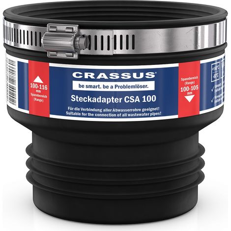 Crassus Steckadapter druckd 0,5 b 100/116 - 100/105 mm Spannw., CRA11020