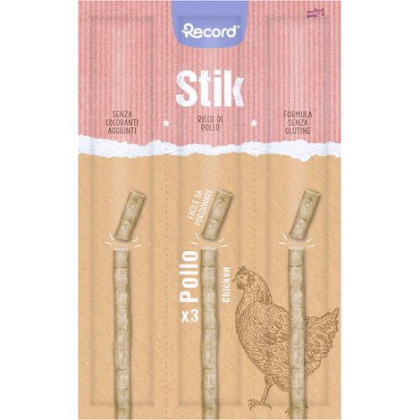 Stik für Katzen reich an Huhn mit Taurin ohne Gluten und ohne Farbstoffe leicht zu portionieren 30 Packungen zu je 3x6g