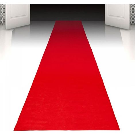 Tapis rouge, 1 mètre de large et 10 mètres de long, décoré pour une soirée sur le thème du carnaval, un mariage VIP, Halloween. (1/5)