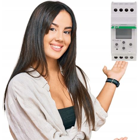 F&F Programmateur électrique PCZ-521 - 2 modules - 24-264V AC/DC - Programmable et précis (1/5)