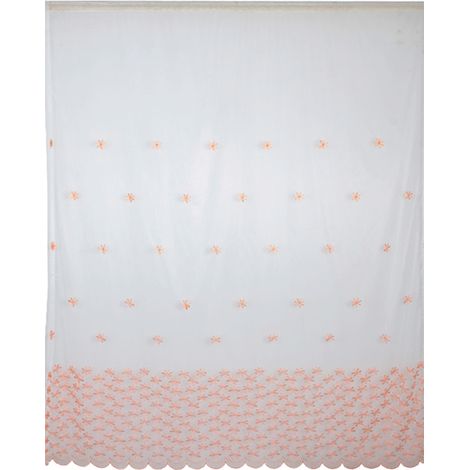 Rideau En Polyester Voile Pour Fenêtre Salon Chambre À Coucher Décoration Intérieure Rose 1 Pièce (1/5)
