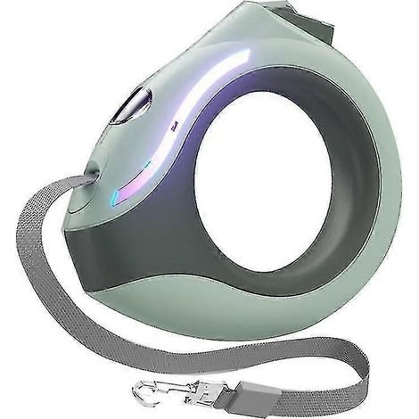 Laisse rétractable pour chien avec lumière LED brillante, mains libres / liberté à 360°, 3 m (10 pi), en nylon. (1/5)