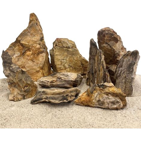 Aquarium Natursteine Helle Pagoden 1 Stück Gr. M 0,3-0,7 kg Aquascaping Steine