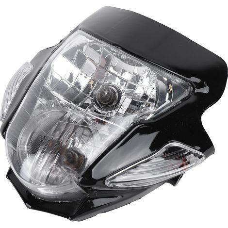 Motorradscheinwerfer-Totenkopfabdeckung Optischer Schutz Weites Sichtfeld Leistungsstarke Beleuchtung Helmprojektorverkleidung (1/5)