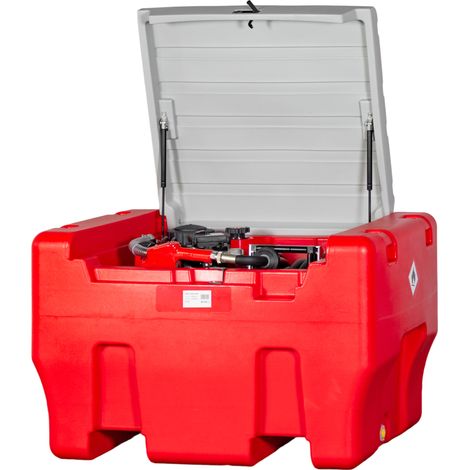 Cuve réservoir Diesel Rouge Fioul en PE 330 L avec pompe 12 V MW Tools TDC33012