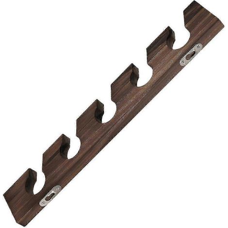 Porte-chapeaux en bois compatible avec les casquettes de baseball - Organisateur en bois avec étagère, imitation noyer (1/3)