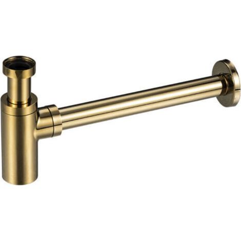 Tube de siphon universel noir pour évier, siphon en acier inoxydable, 1 1/4 x 32 mm en titane (1/3)