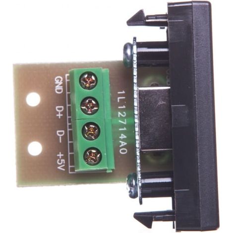 Prise USB type A Simon Connect K45/2 noire K128B/14