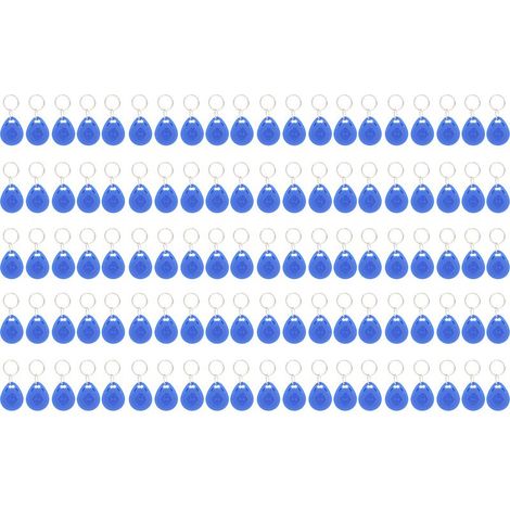 Porte-clés RFID lisible, 100 pièces, contrôle d'accès de porte, étiquettes de jeton pour appartement résidentiel, Bus, métro, carte d'identité 125 KHz (1/5)