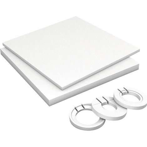 Wedi – Set de réhausse pour receveurs de douche à carreler 30-90mm – Éléments redécoupables – Inclus : guides découpe pour écoulement linéaire (1/3)