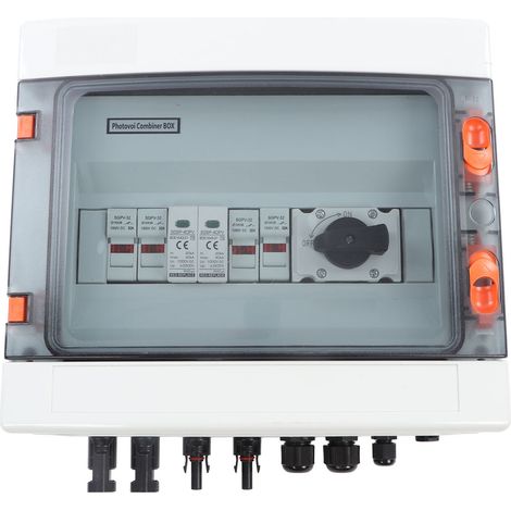 Boîte de combinaison PV 2 en 1, étanche IP65, solaire d'extérieur, 1000V, 32a, avec interrupteurs isolés (1/5)