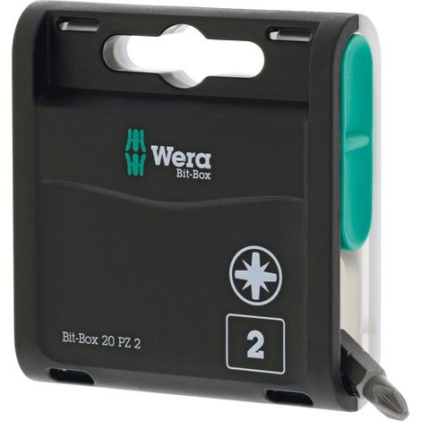Wera Bit-Box 20 PZ, PZ 2 x 25 mm, 20-tlg.