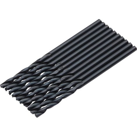 Draper HSS Drill Bit Set – 2.0mm, 10-Pack, Black High-Speed Steel Drill Bits