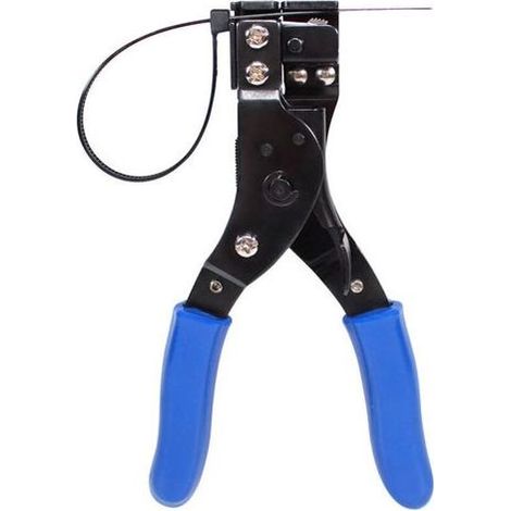 Pince pour serre-câbles en acier à haute teneur en carbone, outil de fixation de fil ergonomique haute efficacité, pour serre-câbles de 2,4 à 12 mm, adapté atelier et usage extérieur (1/5)