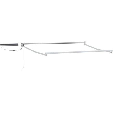 Tringle à rideaux télescopique électrique en acier blanc 2,5 x 2 mètres (1/5)