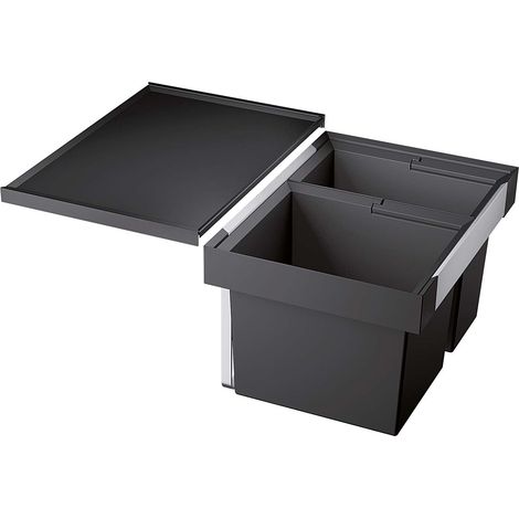 contenedor de clasificación selectiva 19l y 30l gris - 521471 - blanco -